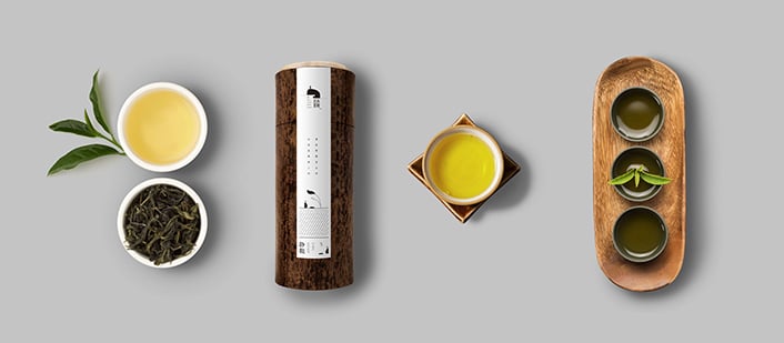 a selection of traditional Chinese tea presented in small teacups