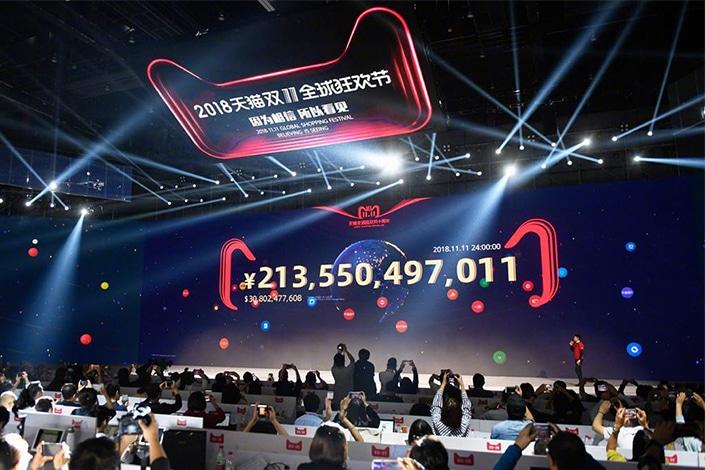 TaoBao verkoopaantal op Singles Day 2018