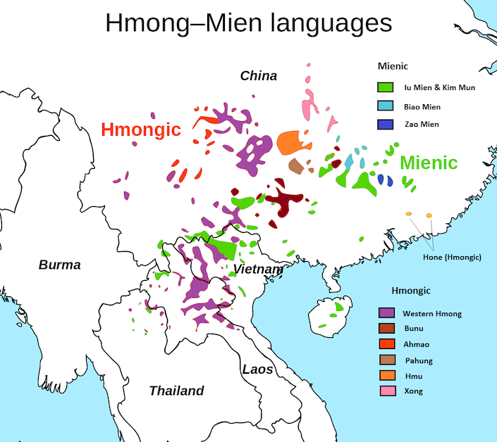 chinese dialect distribution