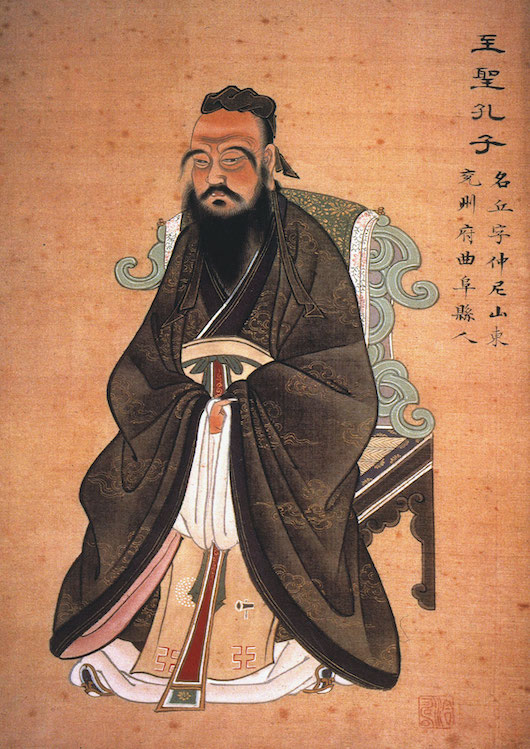 pintura de confucio