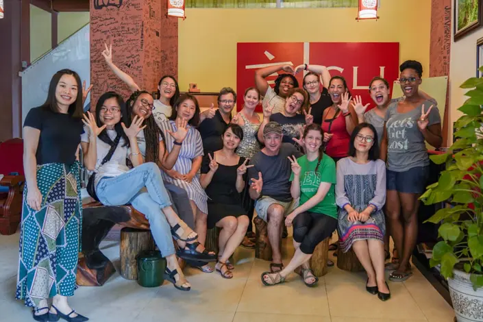 The CLI team and students gathered together in Guilin in 2020