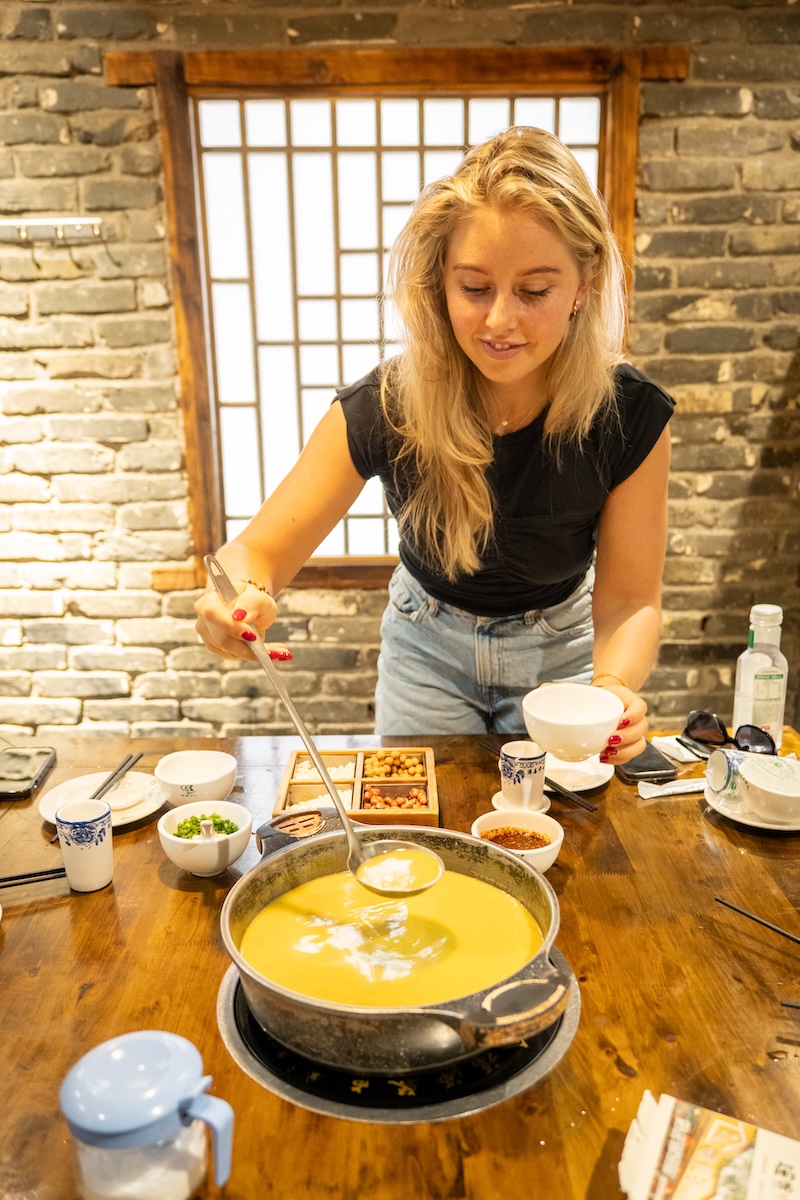 The lobby of the CLI Chinese language learning center in Guilin