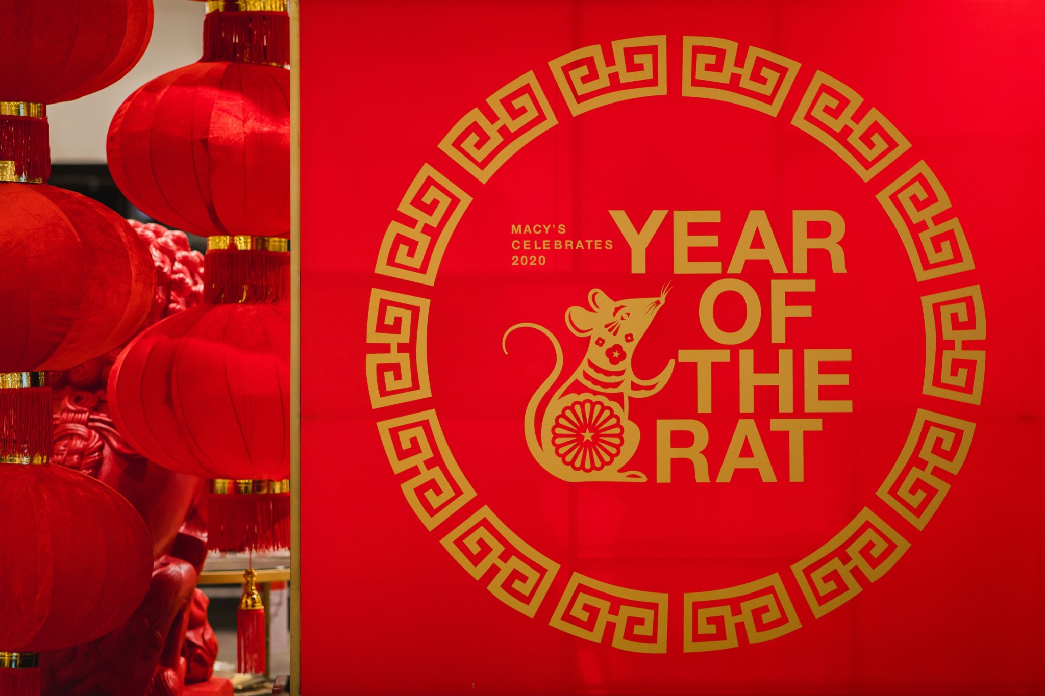 A Chinese poster celebrating the Year of the Rat
