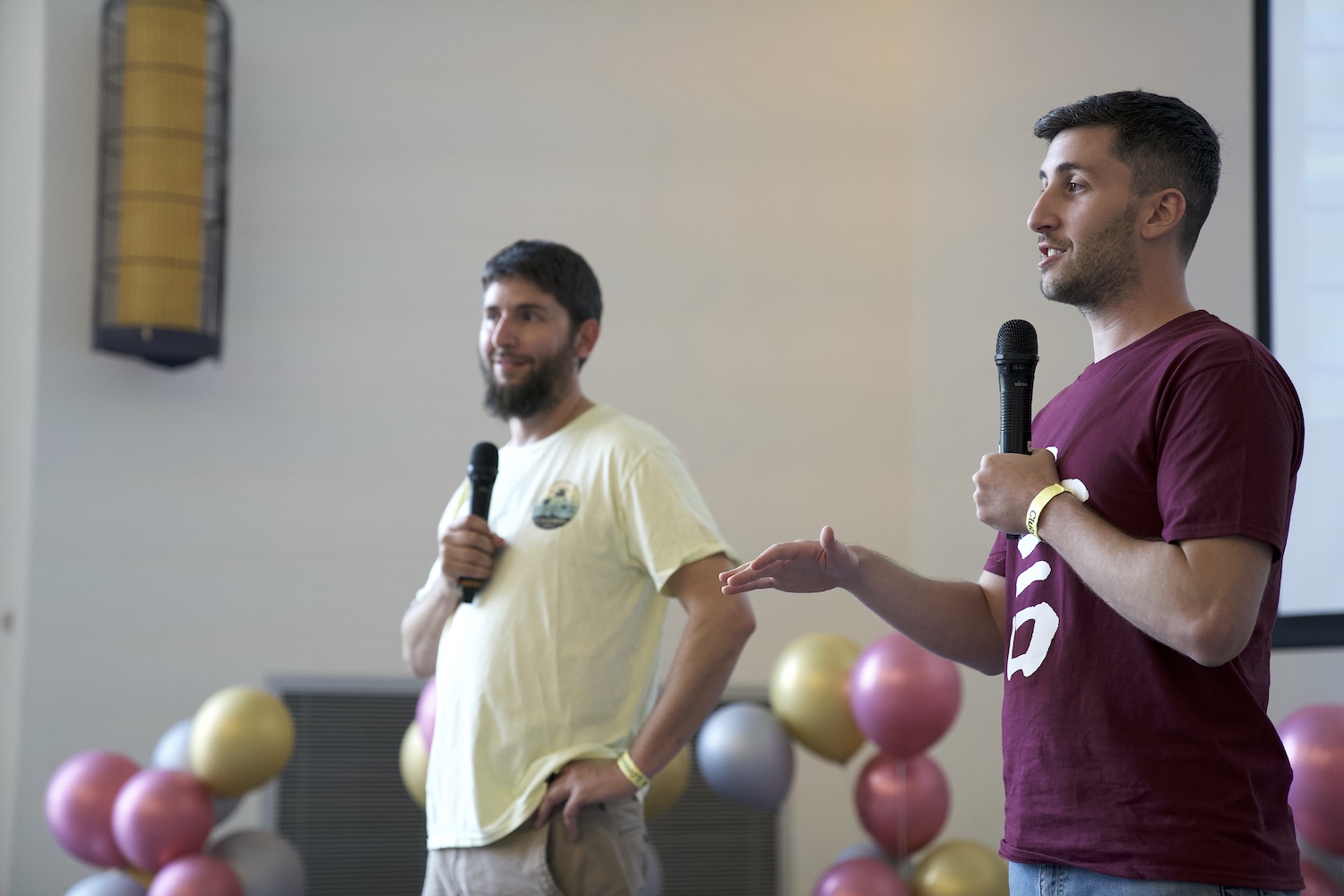 Robert and Bradford presenting during CLI's 10-year anniversary celebration